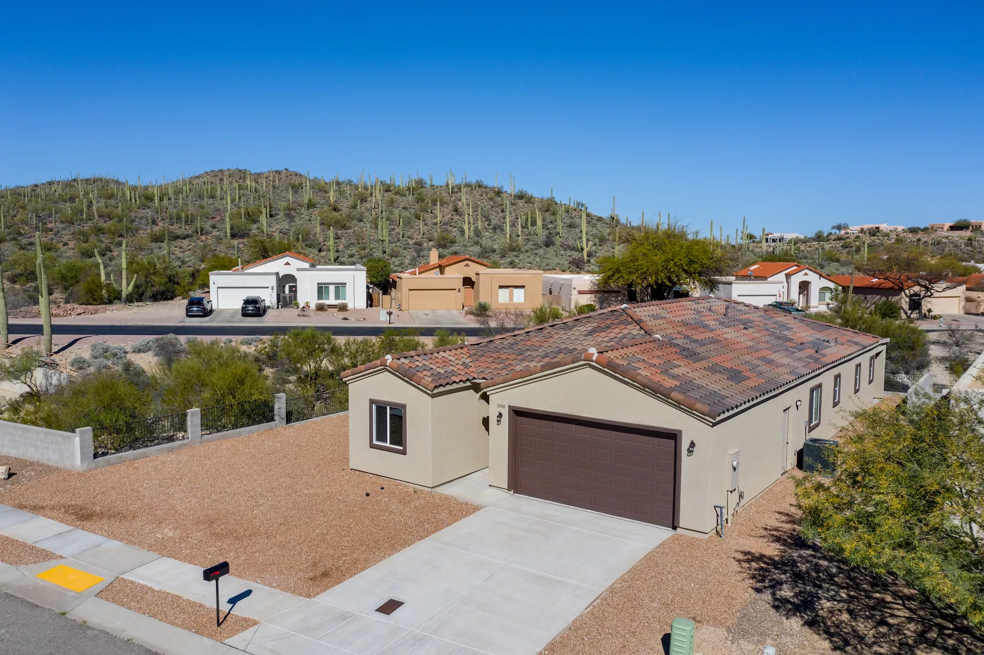 aerial view of home